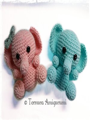 cover image of Crochet pattern of baby elephant
